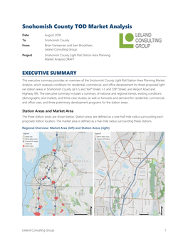 Snohomish County TOD Market Analysis