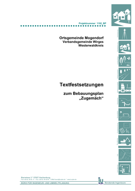 Ortsgemeinde Mogendorf Verbandsgemeinde Wirges Westerwaldkreis