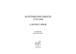 Scottish Documents 1770-1946