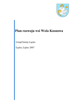 Plan Rozwoju Wsi Wola Kosnowa