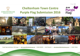 Cheltenham Town Centre Purple Flag Submission 2016