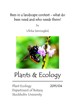 Plants and Ecology 2011:4