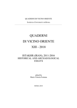 Quaderni Di Vicino Oriente