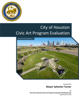 City of Houston Civic Art Program Evaluation