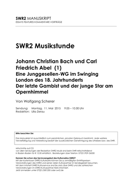 SWR2 Musikstunde