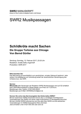 SWR2 Musikpassagen