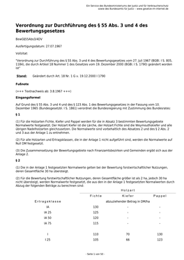 Verordnung Zur Durchführung Des § 55 Abs. 3 Und 4 Des Bewertungsgesetzes