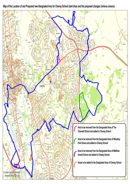 Cheney Schoolschool (Dark(Dark Blue)Blue) Andand Thethe Proposedproposed Changeschanges (Various(Various Colourscolours))