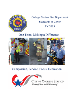 College Station Fire Department Standards of Cover FY 2015