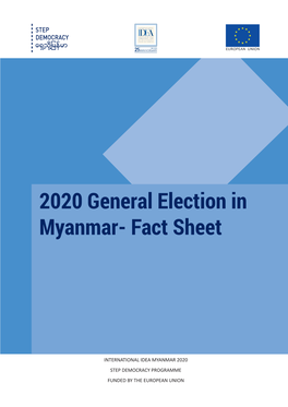 2020 General Election in Myanmar- Fact Sheet