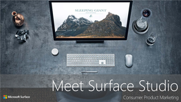 Using Meet Surface Studio
