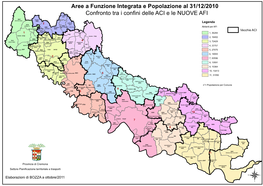 Aree a Funzione Integrata E Popolazione Al 31/12/2010