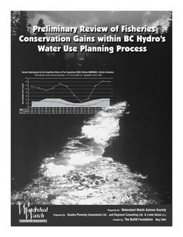 Preliminary Review of Fisheries Conservation Gains Within BC