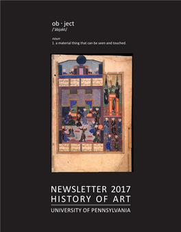 Spring 2017 History of Art Newsletter