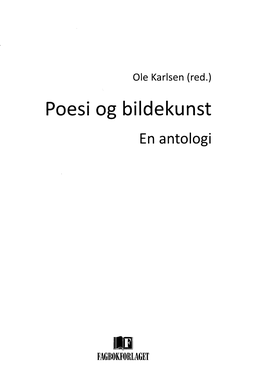 Poesi Og Bildekunst En Antologi