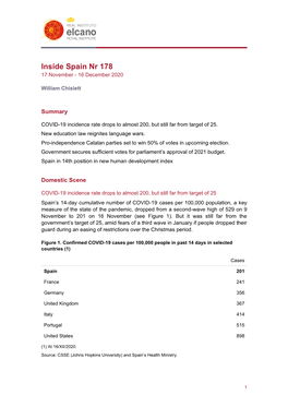 Inside Spain Nr 178 17 November - 16 December 2020