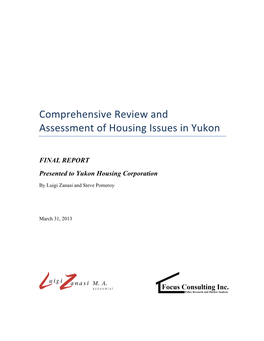 Comprehensive Review and Assessment of Housing Issues in Yukon