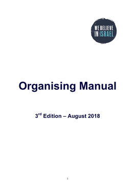 Organising Manual
