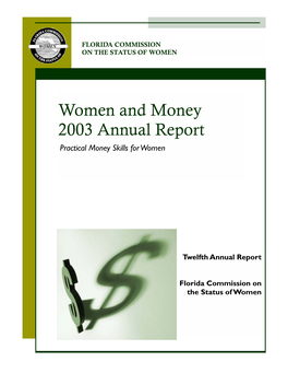 Women and Money 2003 Annual Report Practical Money Skills for Women