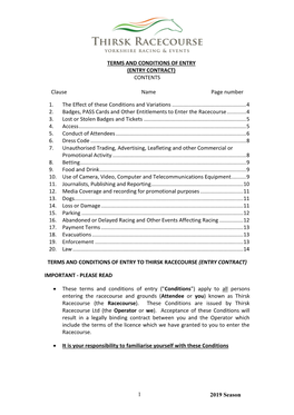 Racecourse Guidance Document