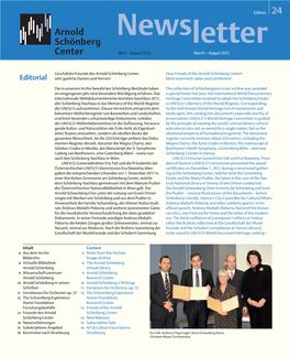 Newsletter März – August 2012 March – August 2012