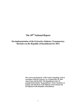 The 10 National Report