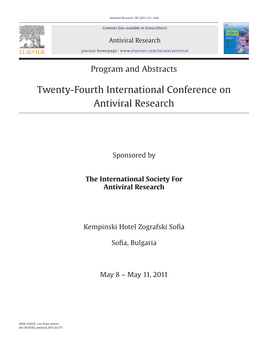 Twenty-Fourth International Conference on Antiviral Research