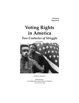 Voting Rights in America Two Centuries of Struggle 3Rd Edition