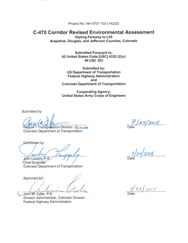 Environmental Assessment (EA), a Copy of the Document Will Be Available for Review at Each of the Following Locations