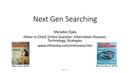 Next Gen Searching