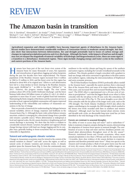 The Amazon Basin in Transition Eric A