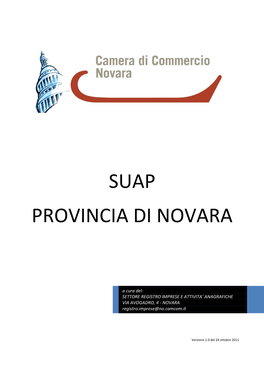 Suap Provincia Di Novara