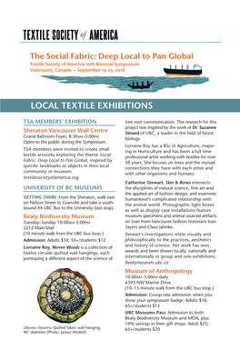 Local Textile Exhibitions