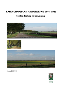 Landschapsplan Halderberge 2016 - 2025
