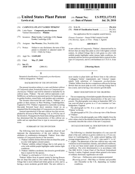 (12) United States Plant Patent (10) Patent N0.: US PP21,173 P2 Lewis Et Al