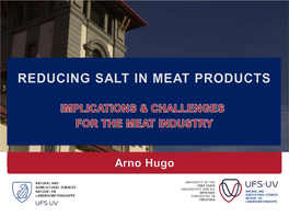 Reducing Salt in Meat Products