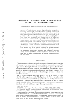 Topological Entropy, Sets of Periods and Transitivity for Graph Maps