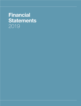 Financial Statements 2019 Financial Statements