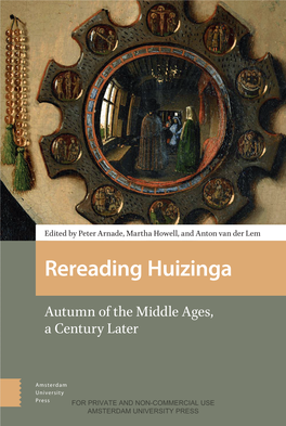 Rereading Huizinga Edited by Peter Arnade,Edited by Peter Martha and Howell, Anton Van Lem Der