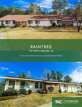 Raintree 152 Units | Macon, Ga