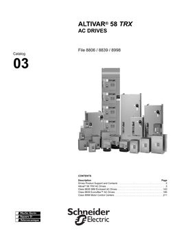 Altivar® 58 Trx Ac Drives