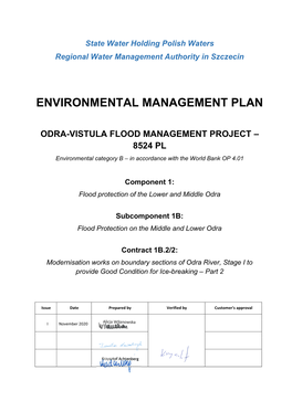 Environmental Management Plan