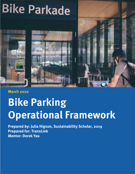 Bike Parking Operational Framework