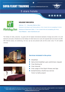 5 Stars Hotels