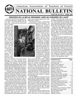 National Bulletin Volume 30, No