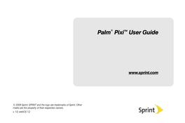 Palm Pixi User Guide