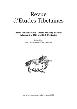 Revue D'etudes Tibétaines Est Publiée Par L'umr 8155 Du CNRS (CRCAO), Paris, Dirigée Par Sylvie Hureau