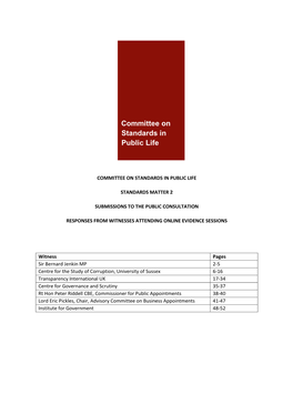 Committee on Standards in Public Life