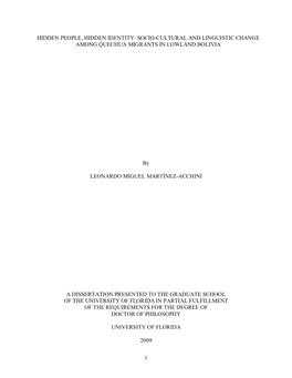 University of Florida Thesis Or Dissertation Formatting Template