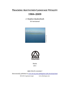 Tracking Agutaynen Language Vitality 1984–2009